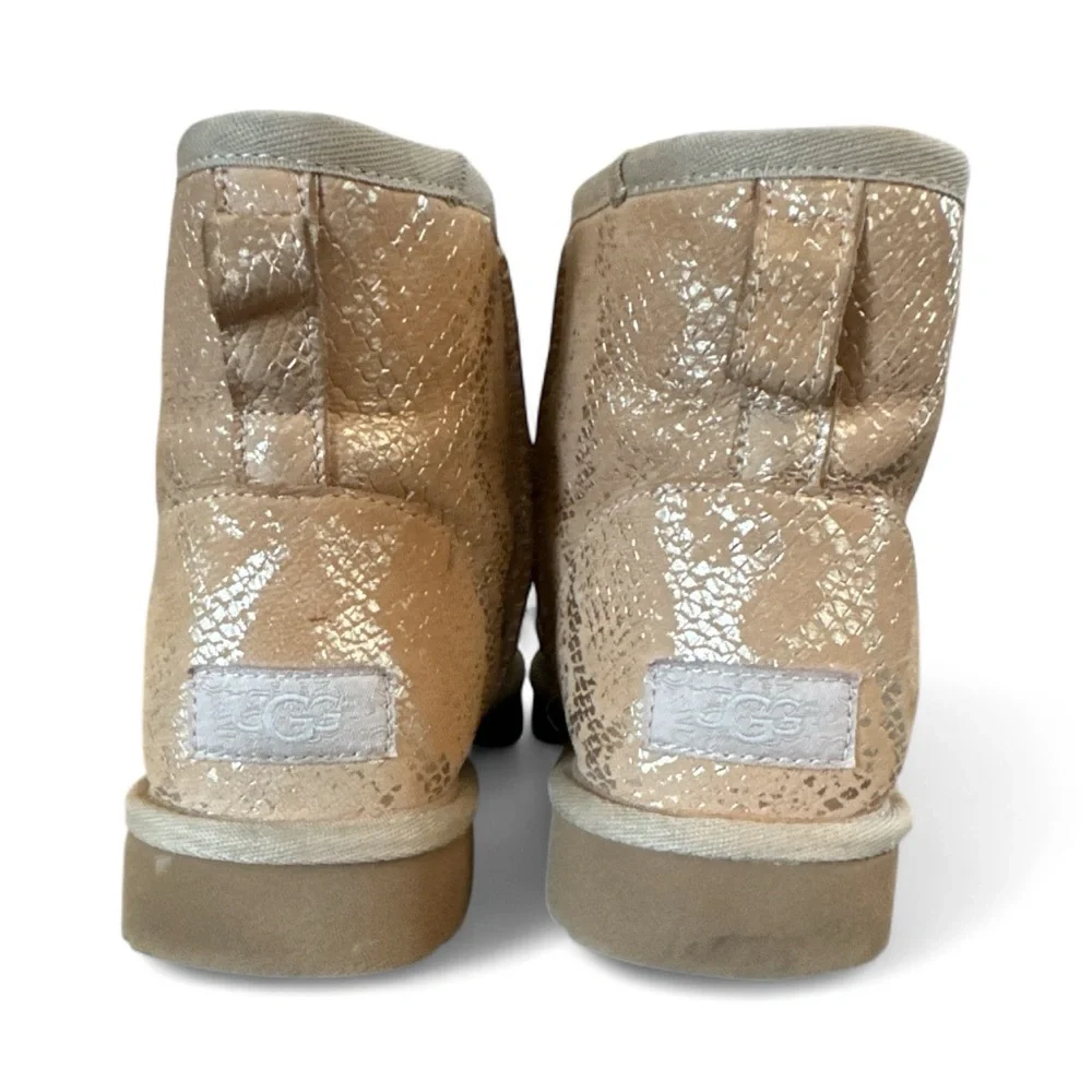 UGG Beige Snake Pattern Boots - Picture 1 of 3
